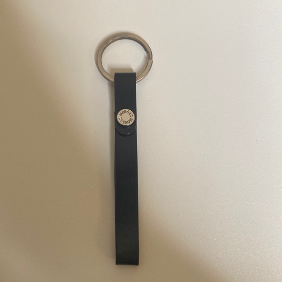 Monsac black leather key fob - Picture 4 of 5